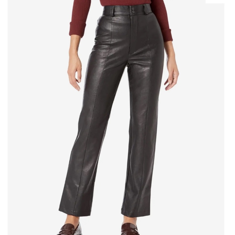 Bardot Cleo Cropped High Rise Faux Leather Pants
